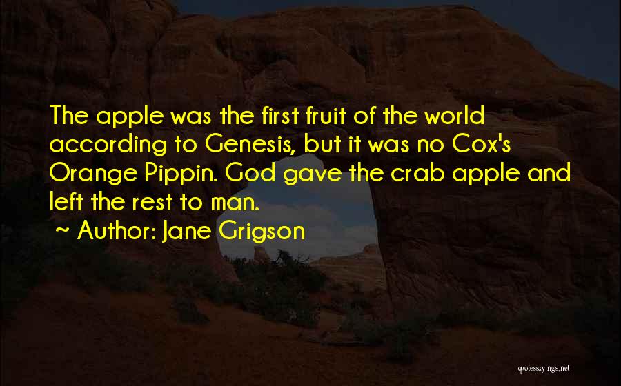 Fruit Apple Quotes By Jane Grigson