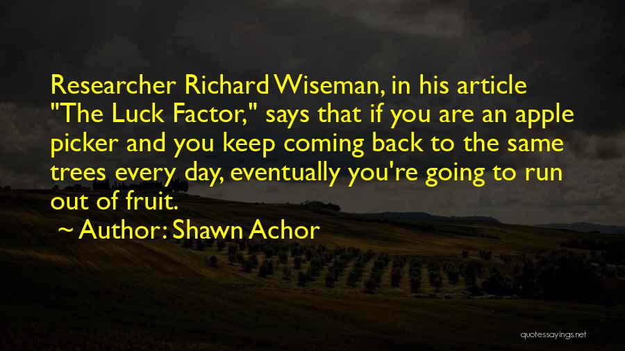 Fruit Apple Quotes By Shawn Achor