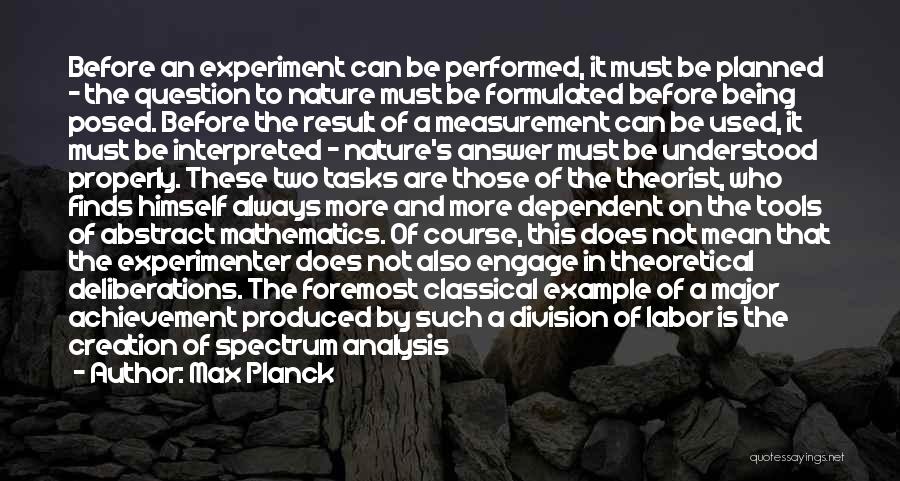 Fruit Bearing Quotes By Max Planck