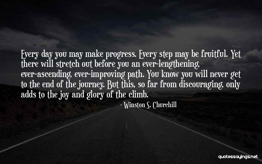 Fruitful Journey Quotes By Winston S. Churchill