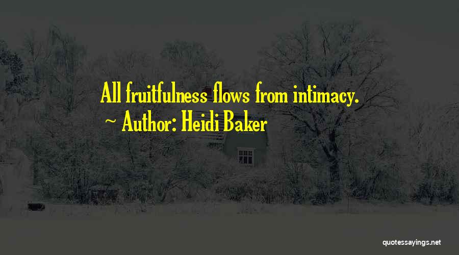 Fruitfulness Quotes By Heidi Baker