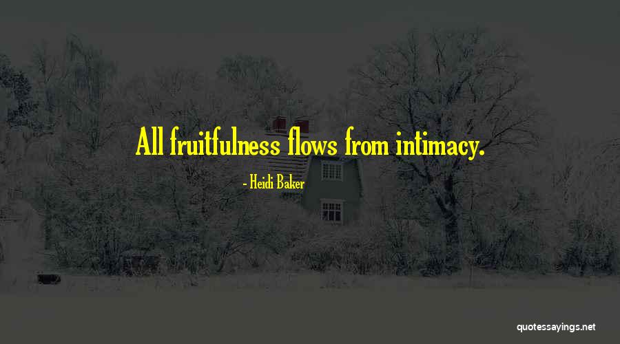 Fruitfulness Quotes By Heidi Baker Fruitfulness Quotes By Heidi Baker