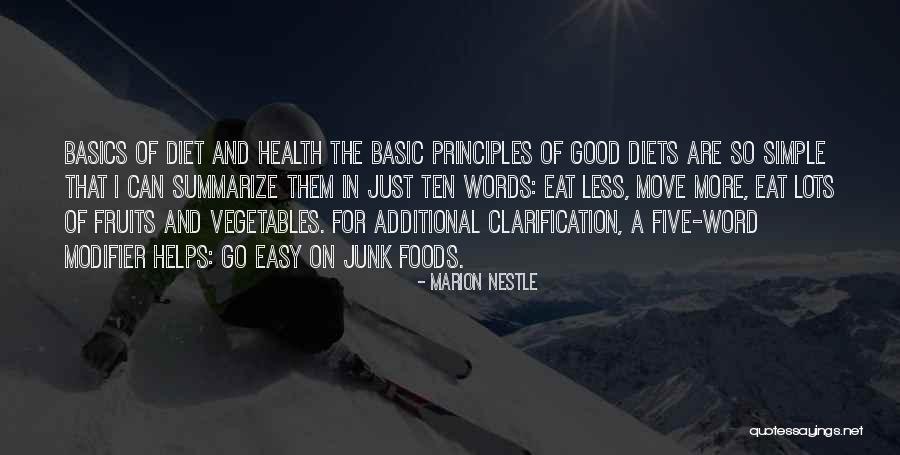 Fruits And Health Quotes By Marion Nestle