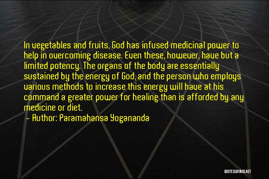 Fruits And Vegetables Quotes By Paramahansa Yogananda