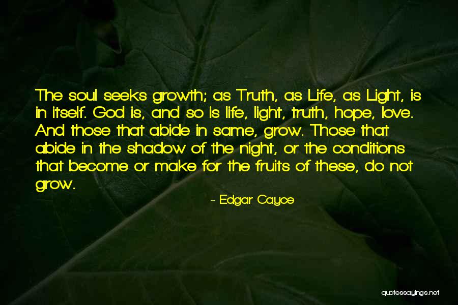 Fruits Of Love Quotes By Edgar Cayce Fruits Of Love Quotes By Edgar Cayce