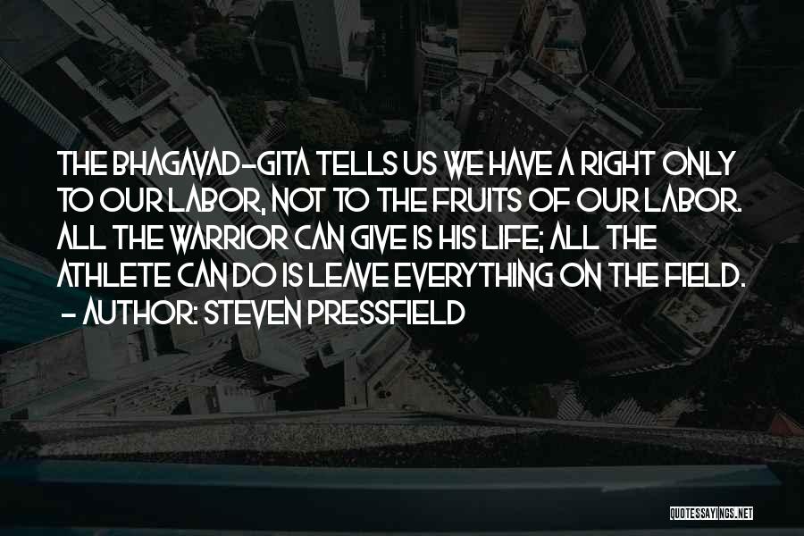 Fruits Of My Labor Quotes By Steven Pressfield