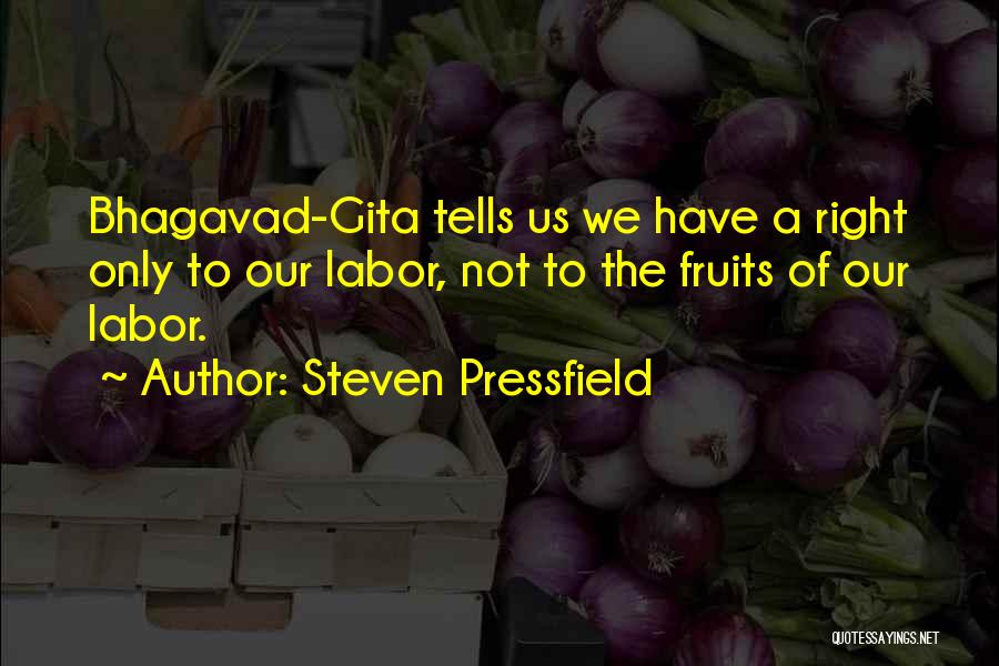 Fruits Of My Labor Quotes By Steven Pressfield