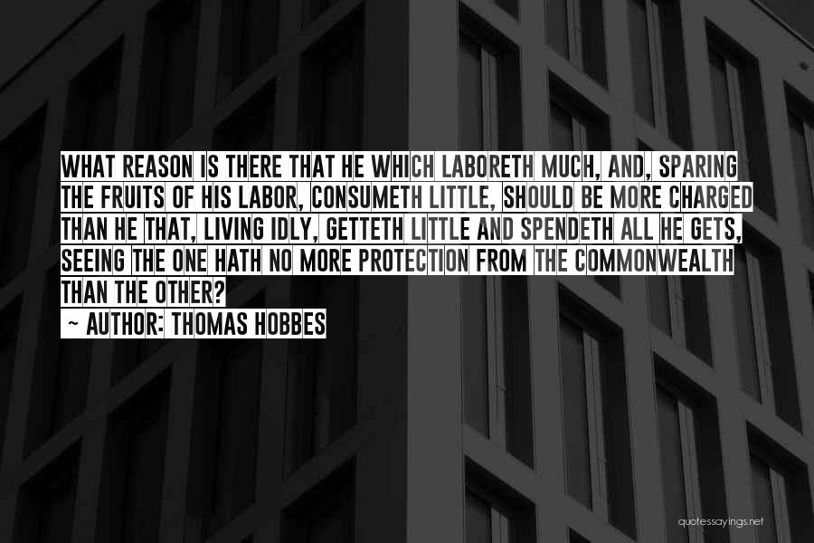 Fruits Of My Labor Quotes By Thomas Hobbes