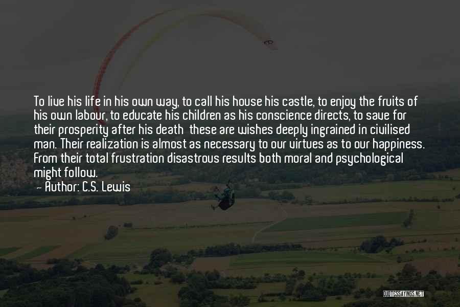 Fruits Of Our Labour Quotes By C.S. Lewis