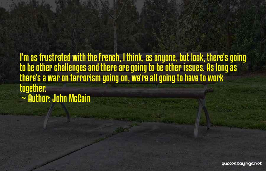 Frustrated From Work Quotes By John McCain