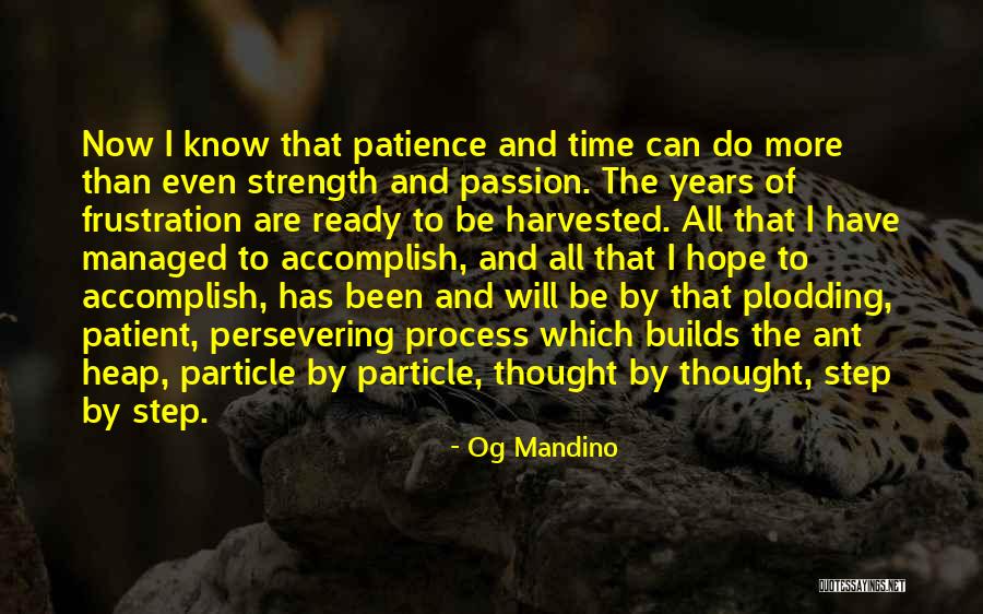 Frustration And Patience Quotes By Og Mandino