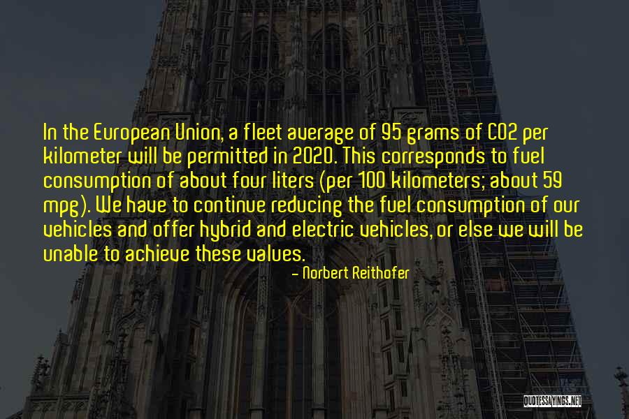 Fuel Consumption Quotes By Norbert Reithofer Fuel Consumption Quotes By Norbert Reithofer