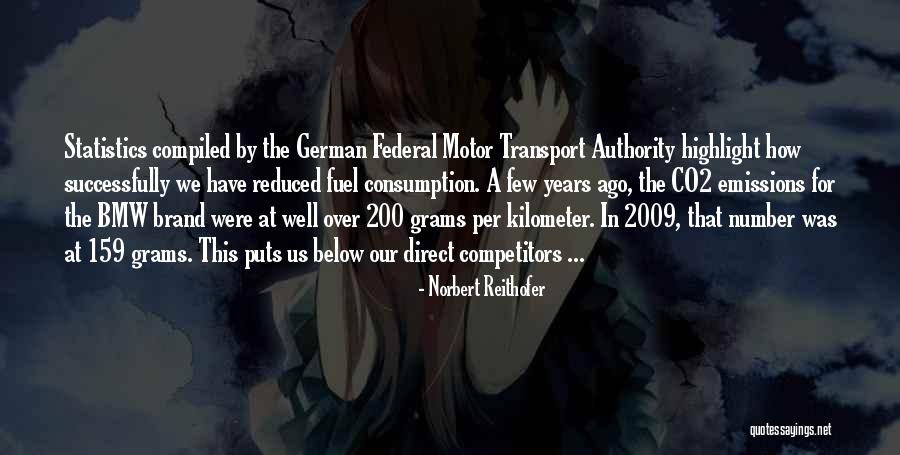 Fuel Consumption Quotes By Norbert Reithofer