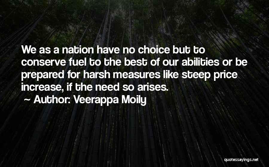 Fuel Price Increase Quotes By Veerappa Moily