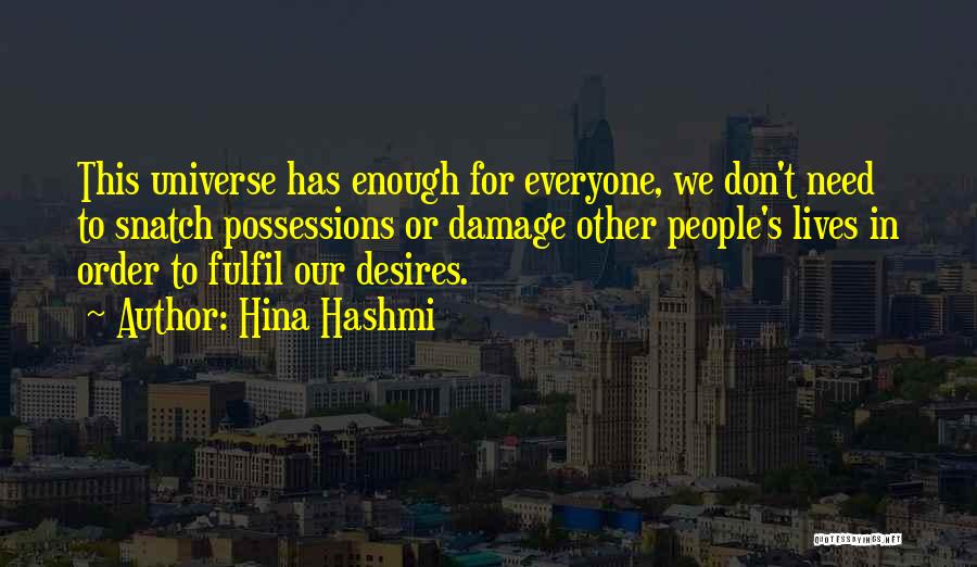 Fulfil Wish Quotes By Hina Hashmi