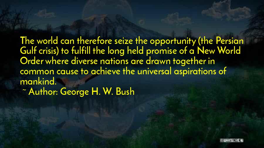 Fulfill Aspirations Quotes By George H. W. Bush