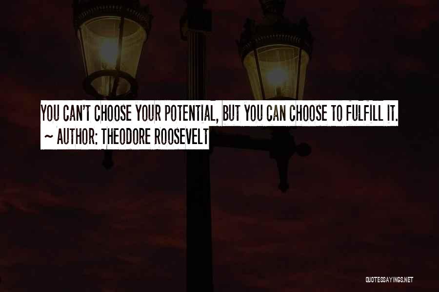 Fulfill Potential Quotes By Theodore Roosevelt