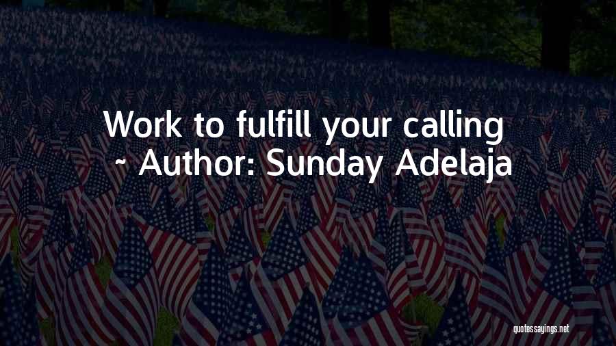 Fulfill Your Destiny Quotes By Sunday Adelaja