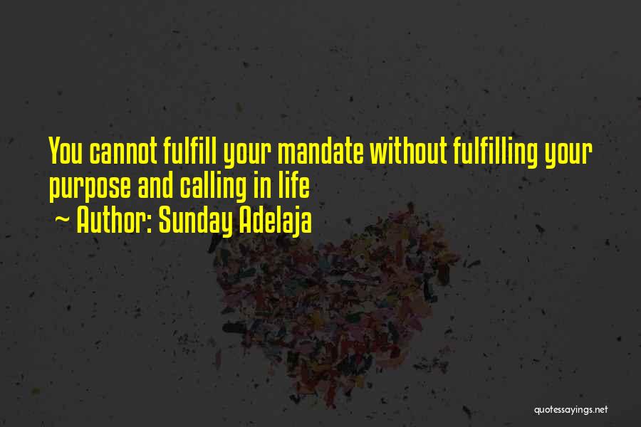 Fulfill Your Destiny Quotes By Sunday Adelaja