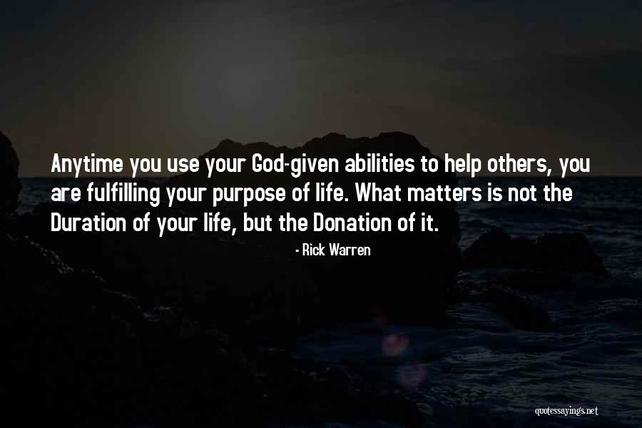 Fulfilling Purpose Quotes By Rick Warren Fulfilling Purpose Quotes By Rick Warren
