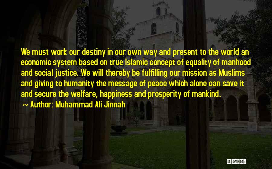Fulfilling Work Quotes By Muhammad Ali Jinnah