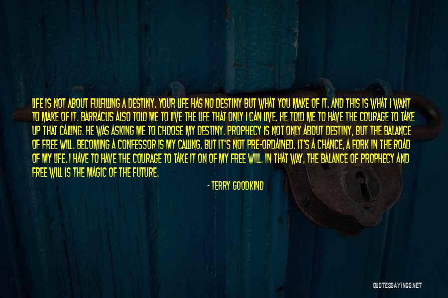 Fulfilling Your Destiny Quotes By Terry Goodkind