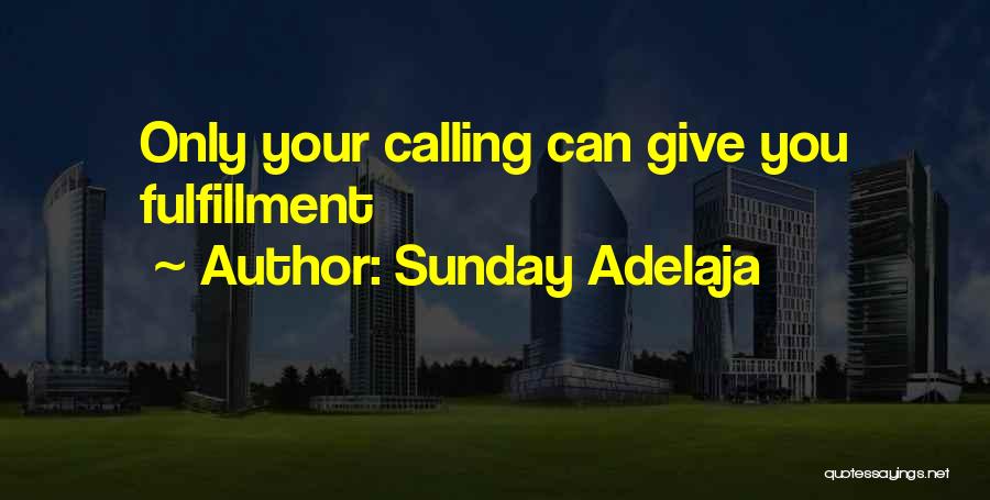 Fulfilling Your Purpose Quotes By Sunday Adelaja