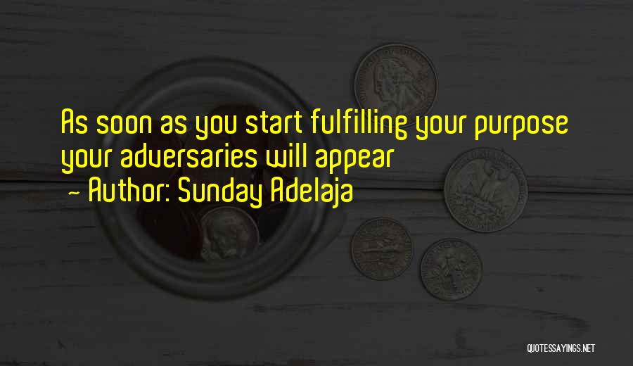 Fulfilling Your Purpose Quotes By Sunday Adelaja