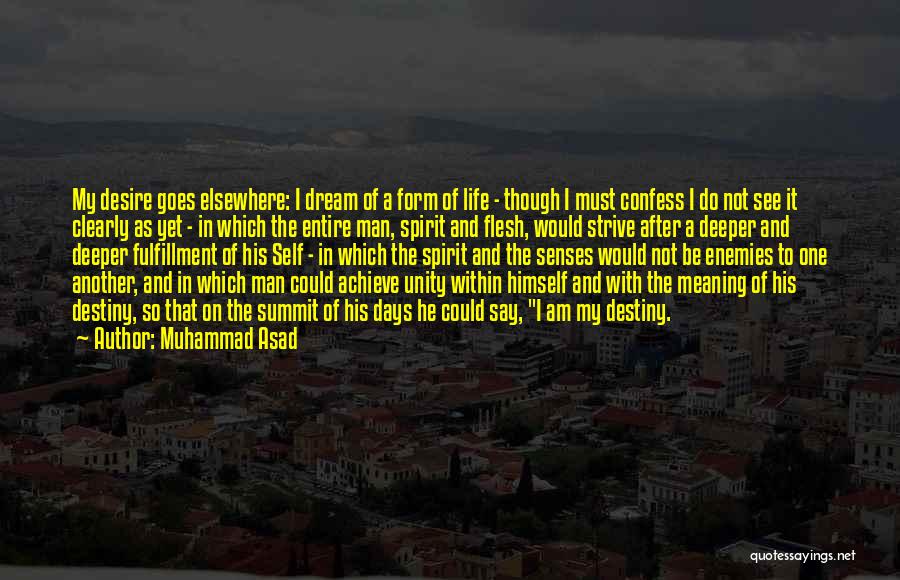 Fulfillment In Life Quotes By Muhammad Asad