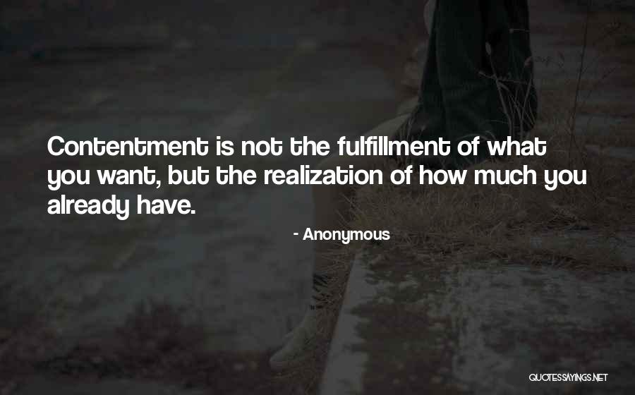 Fulfillment Quotes By Anonymous Fulfillment Quotes By Anonymous