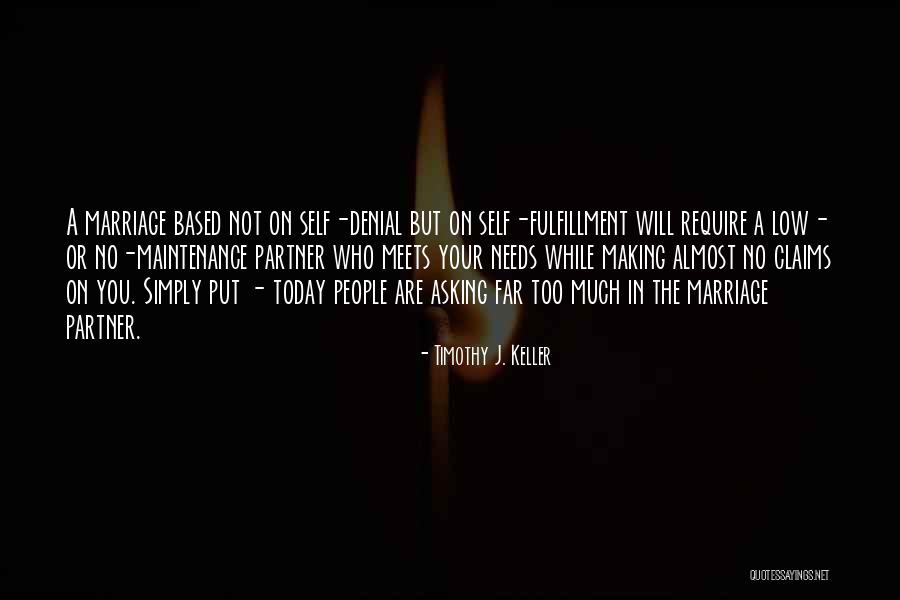 Fulfillment Quotes By Timothy J. Keller Fulfillment Quotes By Timothy J. Keller