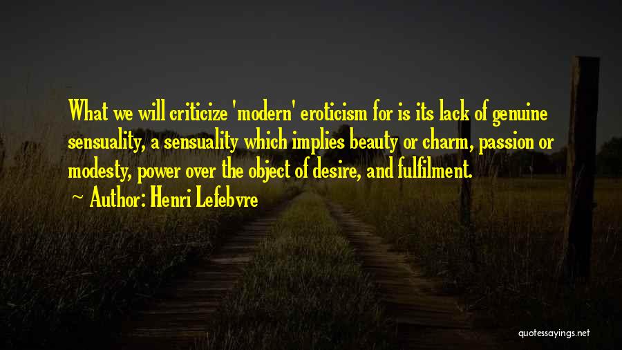 Fulfilment Quotes By Henri Lefebvre