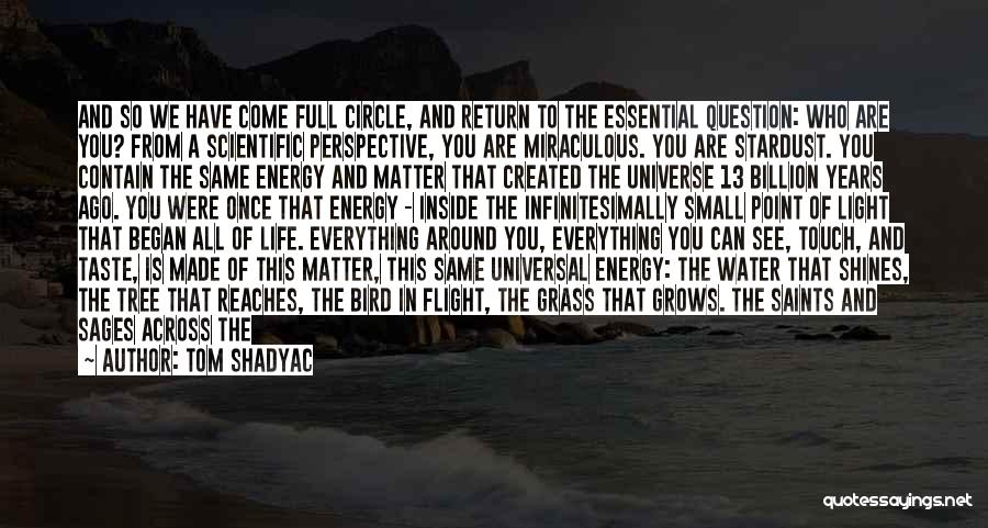 Full Circle Love Quotes By Tom Shadyac