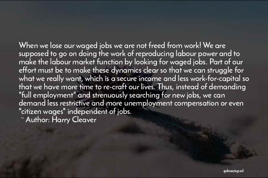 Full Employment Quotes By Harry Cleaver