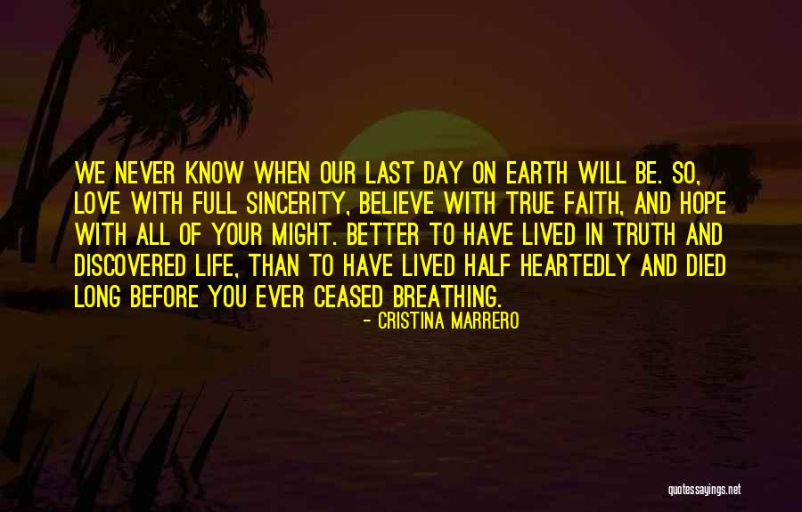 Full Heartedly Quotes By Cristina Marrero Full Heartedly Quotes By Cristina Marrero