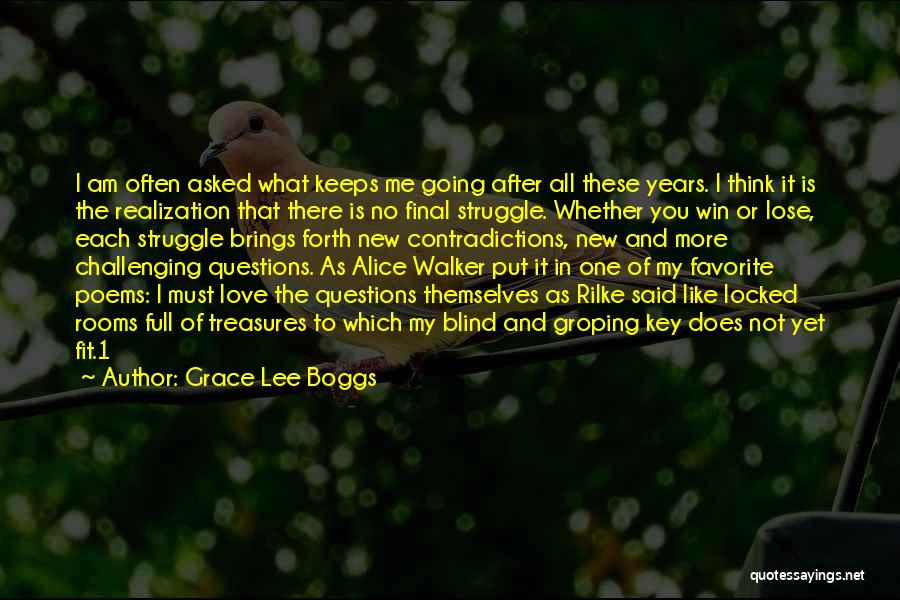 Full In Love Quotes By Grace Lee Boggs