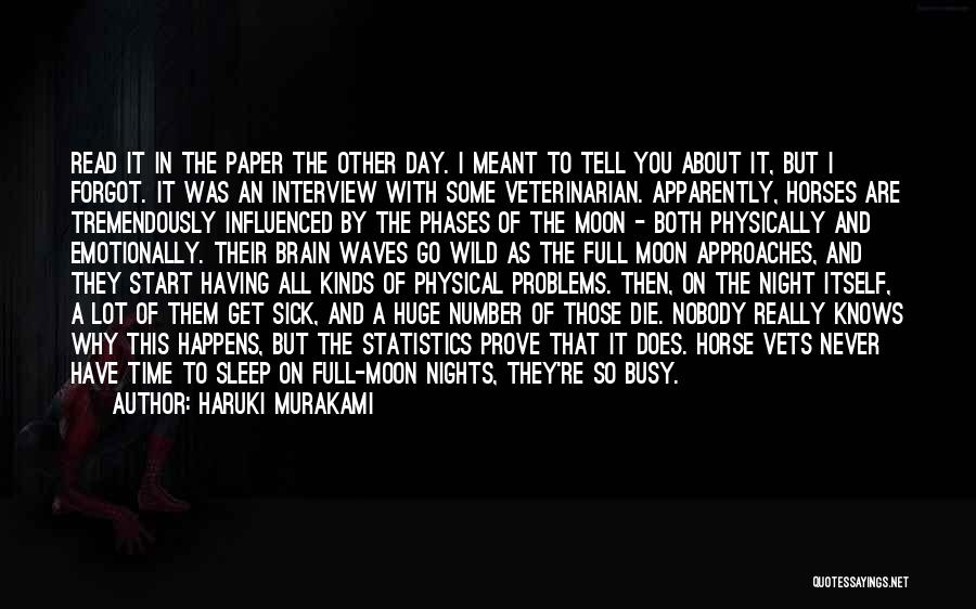Full Moon Night Quotes By Haruki Murakami