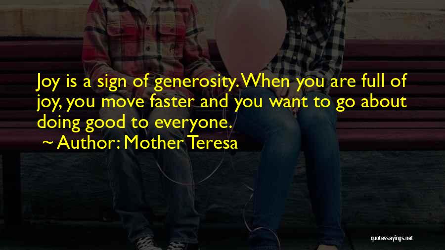 Full Of Joy Quotes By Mother Teresa