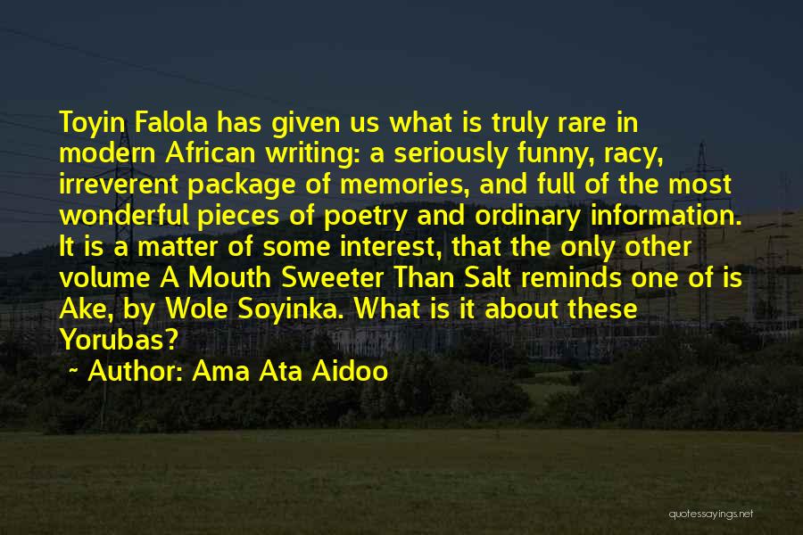 Full Package Quotes By Ama Ata Aidoo