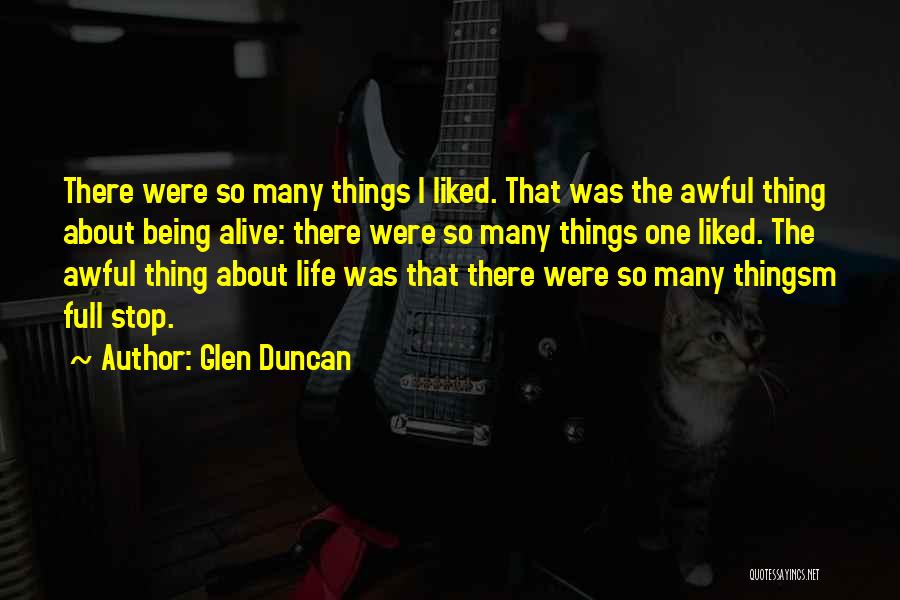 Full Stop Outside Quotes By Glen Duncan