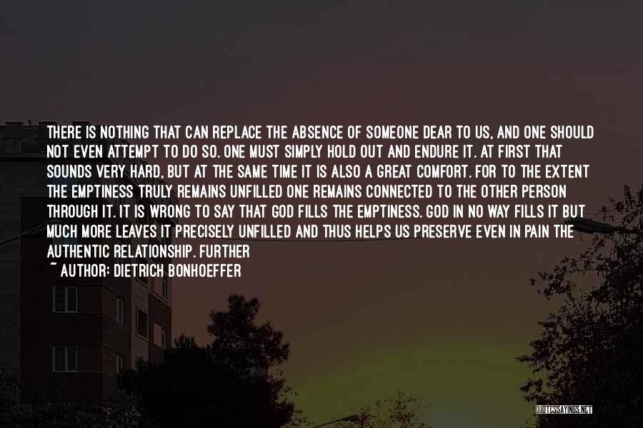 Full Time Relationship Quotes By Dietrich Bonhoeffer