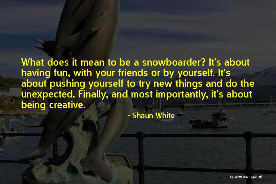 Fun And Sports Quotes By Shaun White