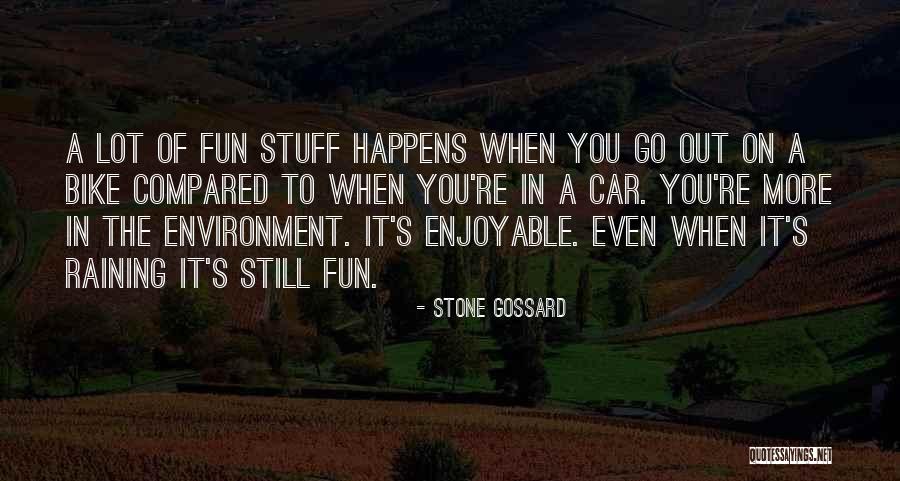 Fun Bike Quotes By Stone Gossard