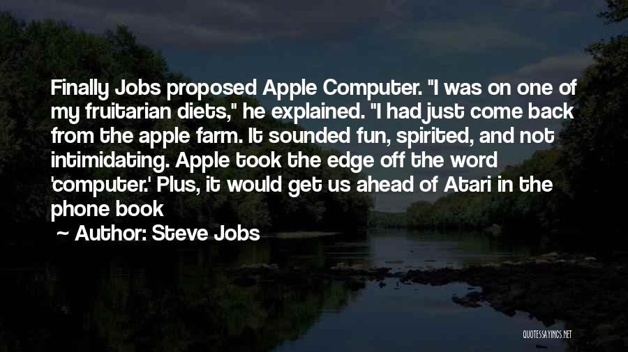 Fun Book Quotes By Steve Jobs