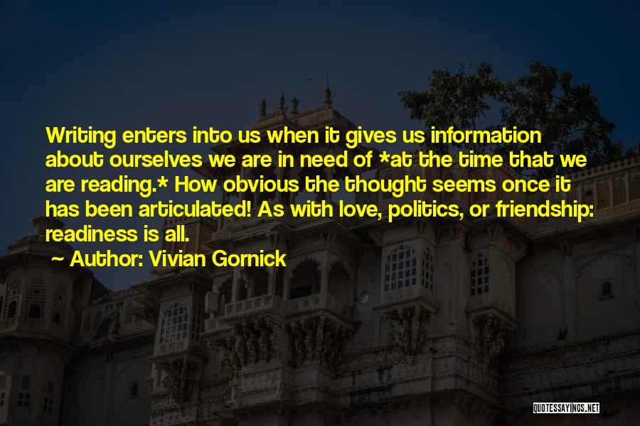 Fun Friendship Quotes By Vivian Gornick