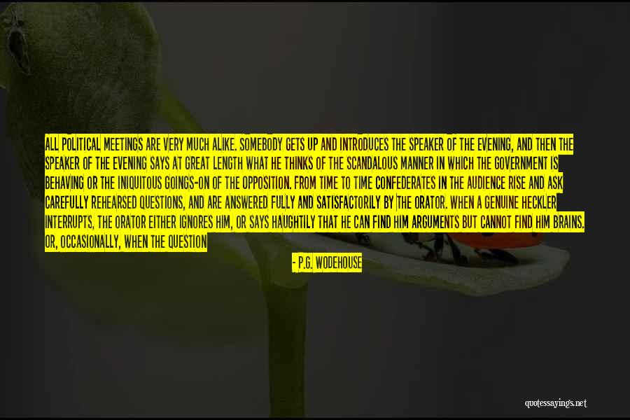Fun Meeting Quotes By P.G. Wodehouse Fun Meeting Quotes By P.G. Wodehouse