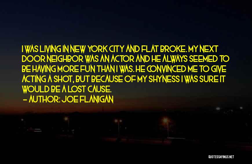 Fun New York City Quotes By Joe Flanigan