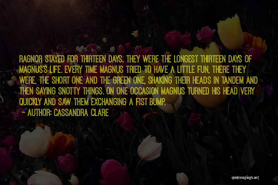 Fun Short Life Quotes By Cassandra Clare