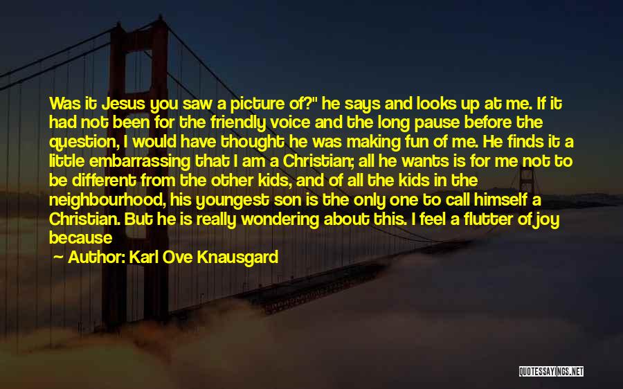 Fun Time With Son Quotes By Karl Ove Knausgard