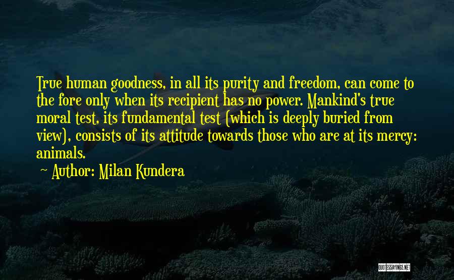 Fundamental Freedom Quotes By Milan Kundera